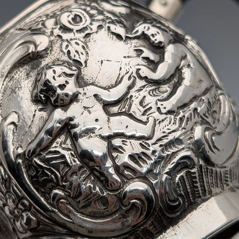 德國古董 800 銀奶油壺 69g HANAU SILVER